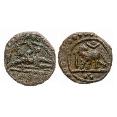 Travancore, Copper Unit, 1.52g,(Medieval period Coinage) Sree Padmanabhadasa (Ananthasyana
