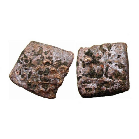 Maharathis of Satavahana Era, Vidarbha (150-200 AD), Copper Unit, 2.27g, Maharathi Talatha