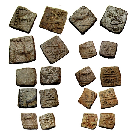 Western Kshtrapas, Rudrasen III (270-300SE/348-378AD) Lead Units (10 Coins) Different date