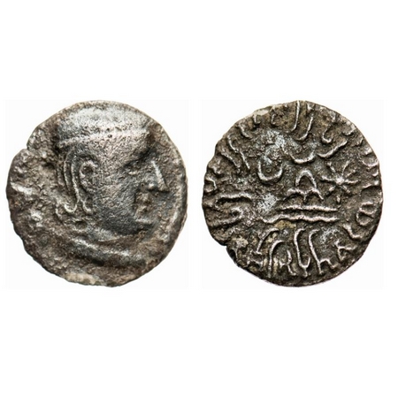Western Kshatrapas, Rudradaman I son of Jayadaman, as Mahakshatrapa, Silver Drachma, 1.39g