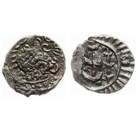 Eastern Chalukyas of Vengi, Vishnuvardhana I, Copper Base Alloy Unit, 2.28g, Vishnukundin 