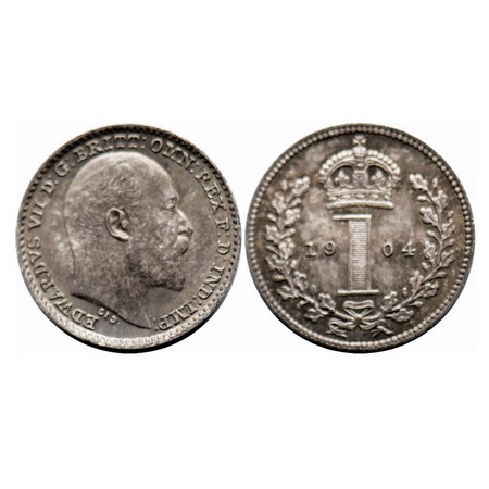 Great Britian, Silver Prooflike (0.9250 Silver), 0.45g, 1 Penny, 1904, Edward VII. KM 795.