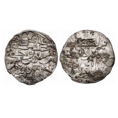 Bengal Sultanate, Silver Tanka, 10.69g, Husain Shah, Dar al-Darb Mint, AH 907, Large flan.
