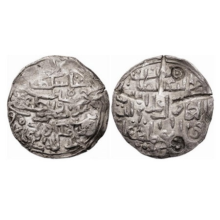 Bengal Sultanate, Silver Tanka, 10.55g, Husain Shah, Dar al-Darb Mint, AH 907, Large flan.