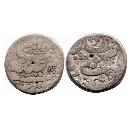 Jahangir with Noor Jahan Begum, Silver Rupee, 10.72g, Surat Mint, , AH 1035 / 20 RY, Poeti
