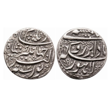 Jahangir, Silver Rupee, 11.09g, Lahore Mint, AH 1026 / 12 RY, Badabar Couplet. KM 149.16. 