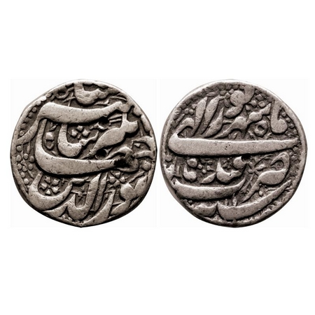 Jahangir, Silver Rupee, 11.18g, Qandahar Mint, RY 11, Month Shahrewar. KM 145.13. Test mar