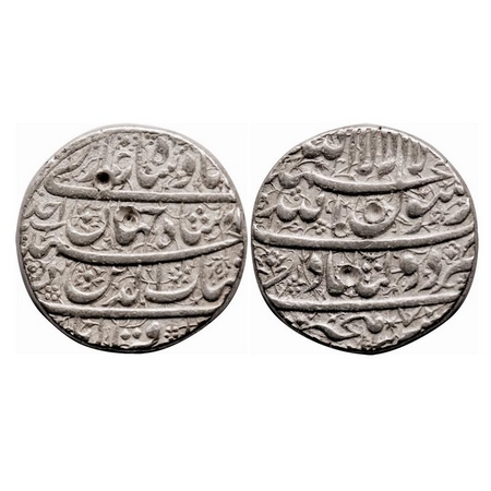 Shah Jahan I, Silver Rupee, 11.33g, Daulatabad Mint, AH Hijri 1037 / Ahad (1) RY, legends 