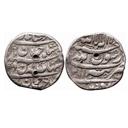 Shah Jahan I, Silver Rupee, 11.15g, Tatta Mint, AH 1039/2 RY, legends in four lines. A.Lid