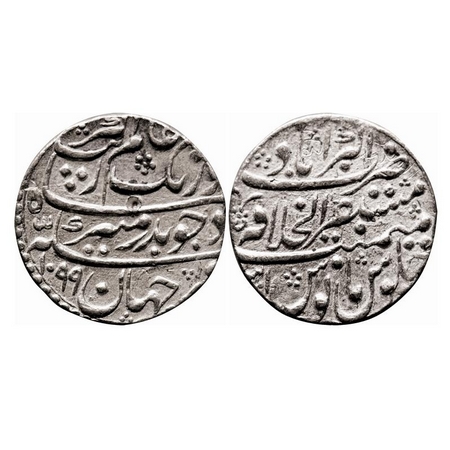 Aurangzeb, Silver Rupee, 11.37g, Mustaqir ul Khilafat Akbarabad Mint, AH 1099/31 RY. Broad