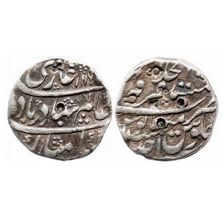 Shah Alam Bahadur, Silver Rupee, 11.45g, Mustaqir ul Khilafat Ajmer Mint, AH 1119 / Ahad (