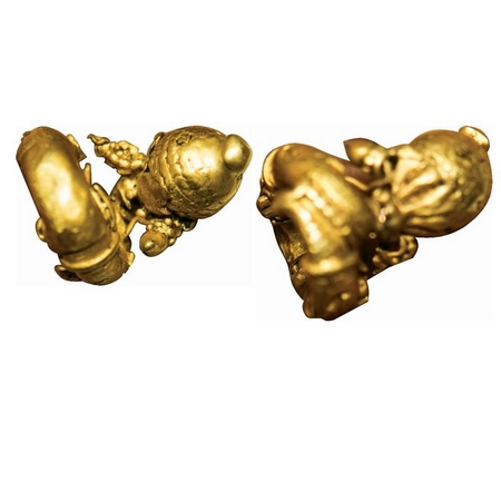 Gujarat/Malwa Region, 3.91g, Gold head-ornament or Mukuta for a small icon, c. 4th-5th cen