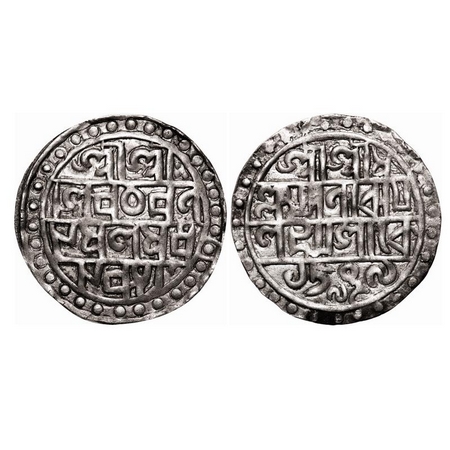 Cooch Behar, Silver Rupee, 10.11g, Lakshmi Narayan (1587/1627 AD), SE 1509 / 98, Obv: Sri 