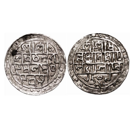 Cooch Behar, Silver Rupee, 10.11g, Lakshmi Narayan (1587/1627 AD), SE 1509 / 98, Obv: Sri 