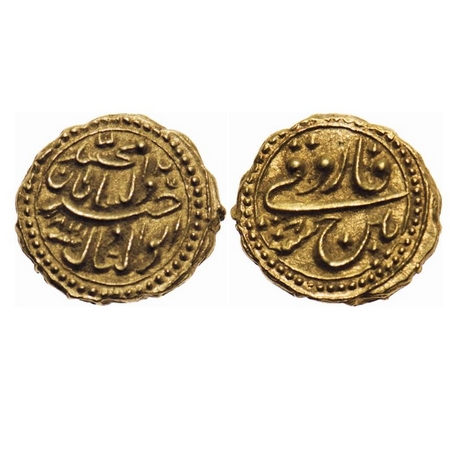 Mysore, Gold Pagoda, 3.41g, Tipu Sultan (1787-1799 AD), Patan Mint, AM 1218/8 RY. KM 129a.