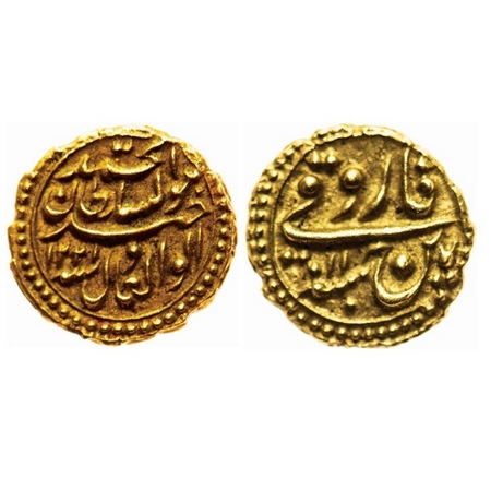 Mysore, Gold Pagoda, 3.42g, Tipu Sultan, (1787-1799 AD), Patan Mint, AM 1221/11 RY. KM 129