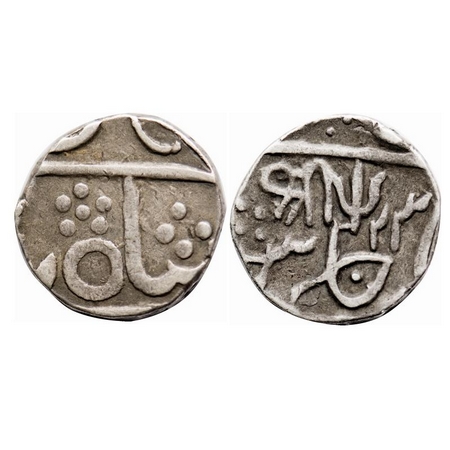 Gwalior, Silver Rupee, 10.90g, Baija Bai (AH 1243-1249, 1827-1833 AD), RY 23, Lashkar Mint