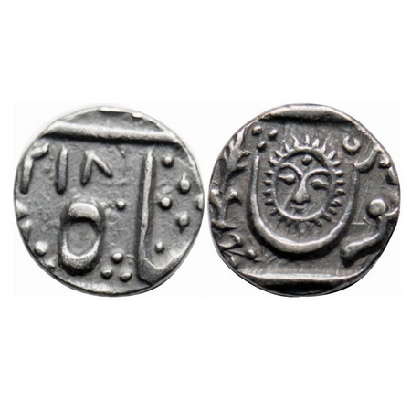 Indore, Silver 1/4 Rupee, 2.77g, Jaswant Rao (AH 1213-1226), Malharnagar Mint, in the name