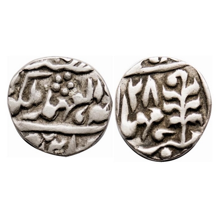 Jaipur, Silver 1/4 Rupee, 2.78g, Madho Singh II (AH 1298-1341 / 1880-1922 AD), in the name