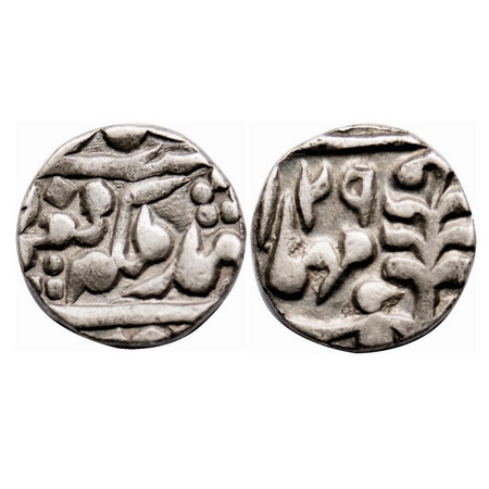 Jaipur, Silver 1/4 Rupee, 2.84g, Madho Singh II (AH 1298-1341 / 1880-1922 AD), in the name