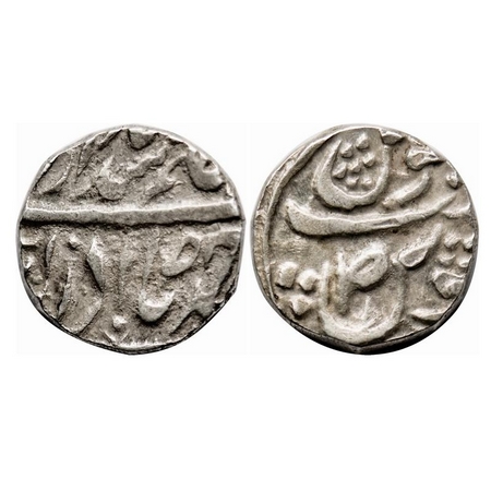Jind, Silver Rupee, 10.93g, Raghbir Singh (VS 1943 / 1887 AD), INO Ahmad Shah Durrani, Sua