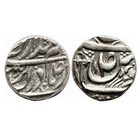 Patiala, Silver Rupee, 10.99g, Karam Singh (AH 1229-1261 / 1813-1845 AD), INO Ahmad Shah D