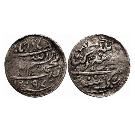 Radhanpur, Silver, Rupee, 10.48g, Bismilla Khan, AH 1297 / 1881 AD, in the name of Victori