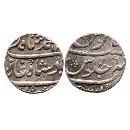 Bombay Presidency, Silver Rupee, 11.40g, Mumbai Mint, in the name of Muhammad Shah, AH 113