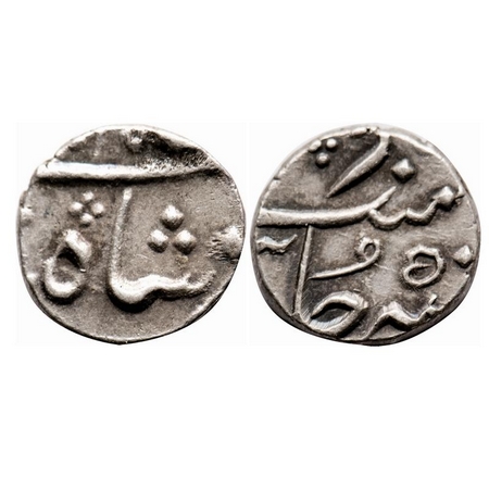 Bombay Presidency, Silver 1/4 Rupee, 2.87g, (Mumbai) Mint, in the name of Alamgir II, 5 RY