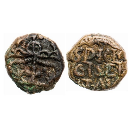 Bombay Presidency, Copper ½ Pice, 6.70g, No Date seen, (1704/5-1716 AD issue), Obv: Large 