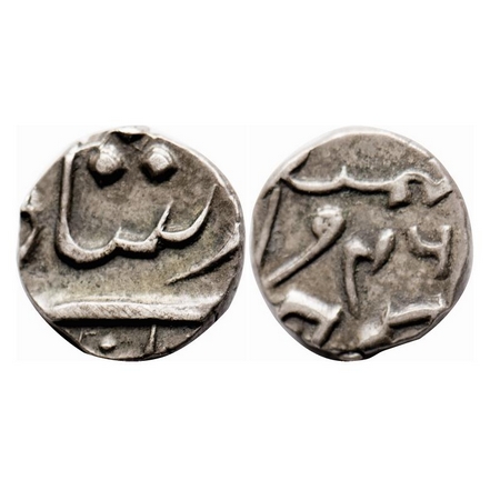 Bombay Presidency, Silver 1/8 Rupee, 1.46g, Surat Mint,(1825-1831 AD), in the name of Shah