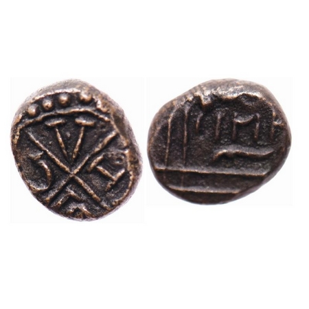 Madras Presidency, Copper Cash, 1.30g, (1796 -1798 AD Issue), AH 1212. (Salem Mint), Obv: 