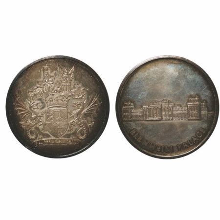 British Commemorative Medal, Blenheim Palace, Silver, 49.65g, Blenheim Palace in Oxfordshi