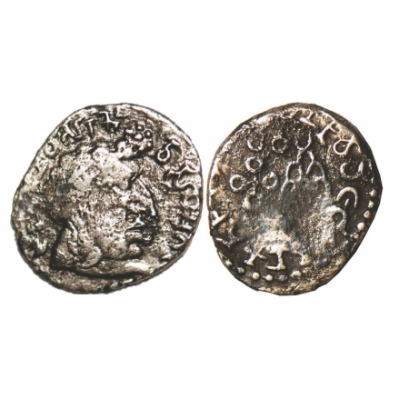 Satavahanas, Silver portrait type drachm of Vasithiputa Siri Pulumavi (85-125 AD), MCSI 14