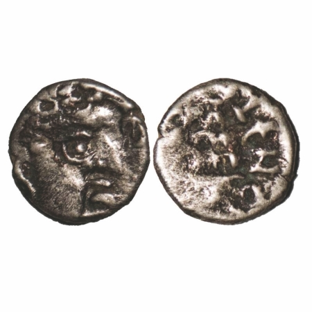 Satavahanas, Silver Portrait 1/4 drachm of Madhariputa Siri Pulumavi (c. 225-250 AD), 0.42