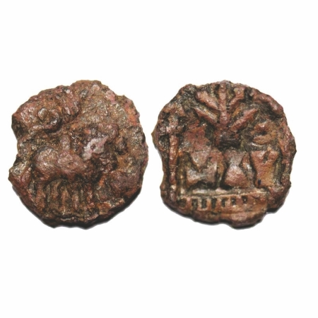 Post-Kushana, Die-struck coin (About 100BC-130AD), Vatsa- Kaushambi, Monarchical Coinage, 