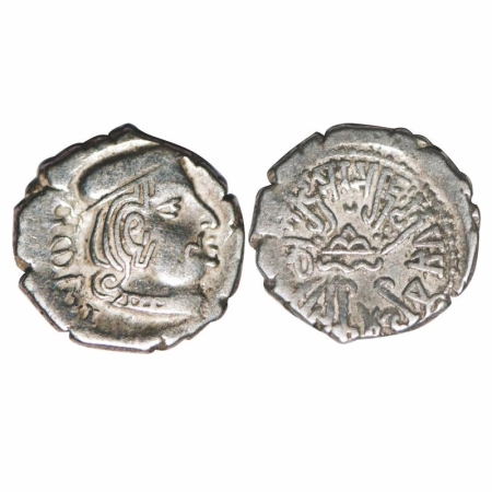Western Kshatrapas, Rudrasena, son of Viradaman (187 AD) as Mahakshatrapa, Varshe 187. Sil