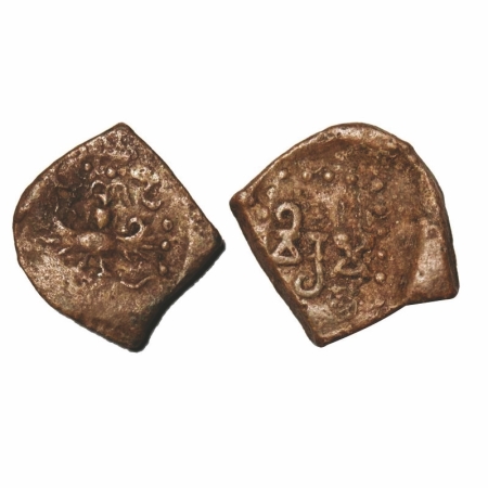 Guptas, Chandragupta II (AD 315-314), Heavy weight Lead Unit, 4.94g, 21.06x19.92mm, Garuda