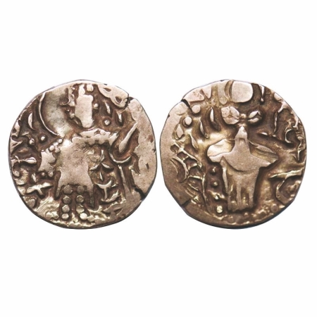 Kidarite, Alchon Hun, confederations of the Post-Gupta period, Base Gold dinar, 7.70g, 22.
