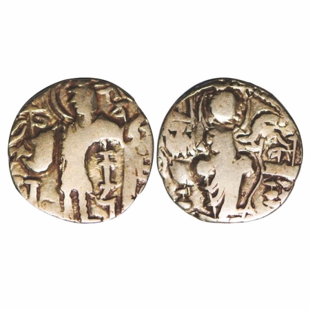 Kidara Kushanas, Kidarite confederations (early 5th century AD), Base Gold Dinar, 7.68g, 2