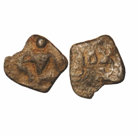Satyavarmam, Unknown local issue, Prakasha region, Lead, 1.00g, 12.65x13.94mm, Obv: Seated