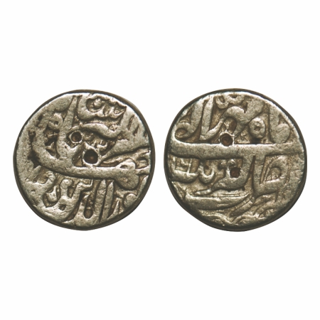 Jahangir, Silver Rupee, 11.18g, Akbarnagar Mint, 16 RY, Month 'Mehr'. KM 145.4 type. Test 