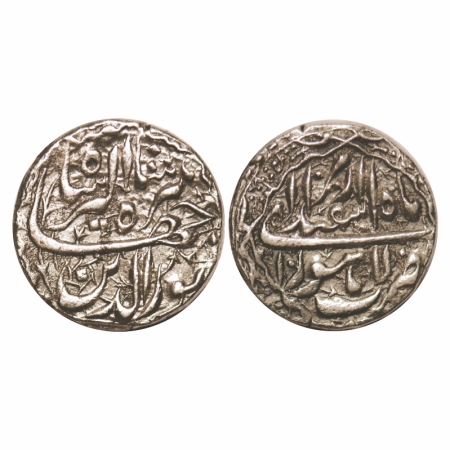 Jahangir, Silver Rupee, 11.33g, Lahore Mint, RY 10, Month Isfandarmuz, with ornamental bor