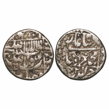 Murad Baksh (AH 1068 / 1658 AD) , Silver Rupee, 10.81g, Surat Mint partly visible, AH 1068