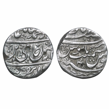 Rohilkhand, Silver Rupee, 10.70g, Najibabad Mint, INO Shah Alam II, AH unseen / 4 RY, with
