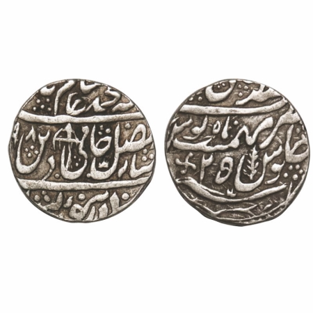 Rohilkhand, Silver Rupee, 11.02g, Faizullah Khan, Qasbah Panipat Mint, INO Shah Alam II, A