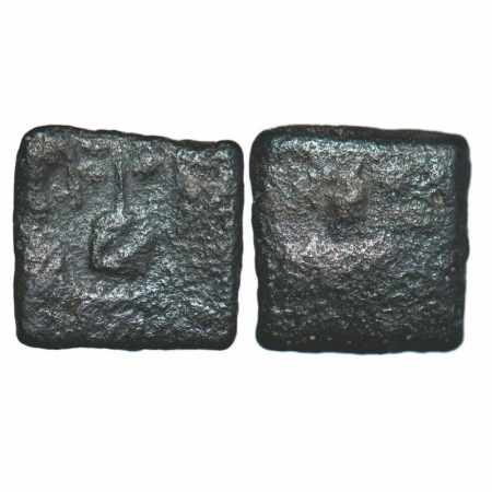 Mauryan Dynasty, Tulsi Abhisek type Vidarbha region 200BC, Copper, 2.27g, 14.01x14.40mm, O