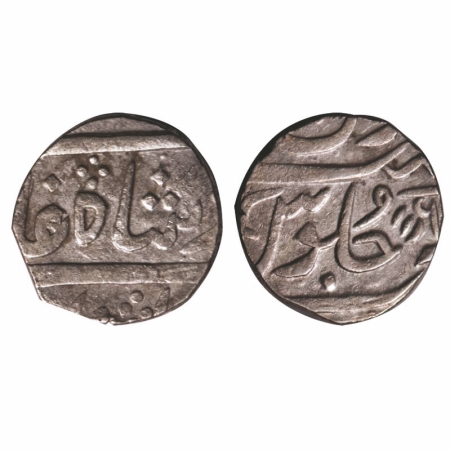 Baroda, Silver Rupee, 11.35g, Anand Rao (AH 1215-1235 / 1800-1819 AD), Baroda Mint, INO Sh