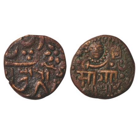 Baroda, Copper Paisa, 7.55g, Sayaji Rao III (AH 1292-1357 / 1875-1938 AD), Amreli Mint, bo