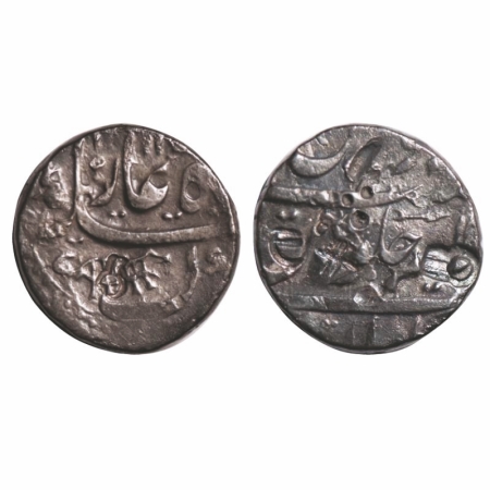 Hyderabad Feudatories Kalayani, Silver Rupee, 11.04g, Kalyani Mint (mint partly seen), INO